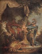 Mucius Scaevola putting his hand in the fire Francois Boucher